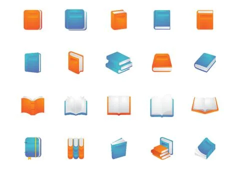 Collection Of Books Stock-Illustration
