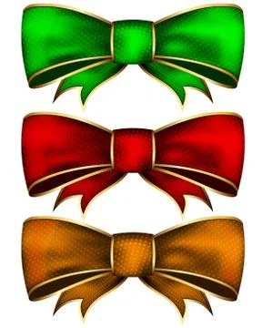 Collection bow Stock Illustration