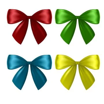 Collection of bows Stock Illustration