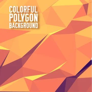 Collection bright colors set polygonal backgrounds concept. Vect Stock Illustration