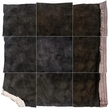 Collection of brown leather textures 스톡 사진