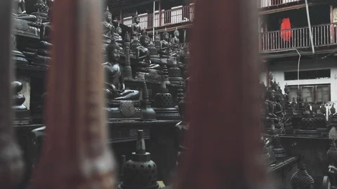 Collection of Buddhist figurines Stock-Footage 108633040