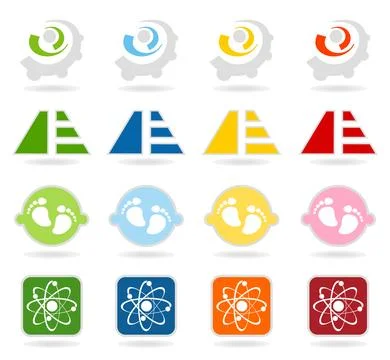 Collection of buttons7 Stock Photos