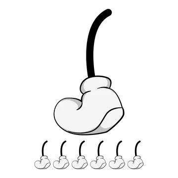 Collection cartoon leg cartoon vector graphic Stock Illustration