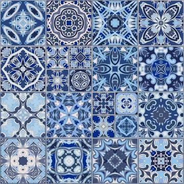 Collection of ceramic tiles Stock-Illustration