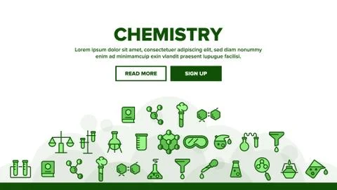 Collection Chemistry Elements Icons Set Vector 스톡 일러스트