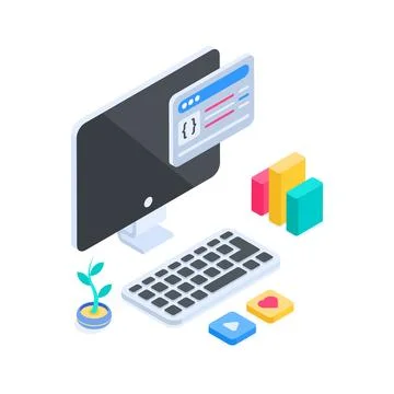 A collection of childhood learning and school classroom objects rendered in a Stock Illustration