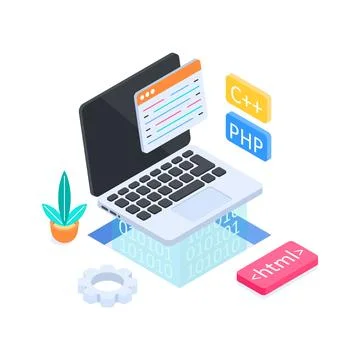 A collection of childhood learning and school classroom objects rendered in a Stock Illustration