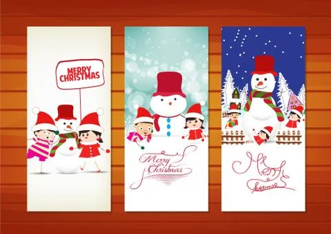 Collection of Christmas banners Stock Illustration