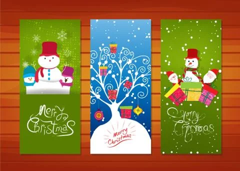 Collection of Christmas banners Stock Illustration