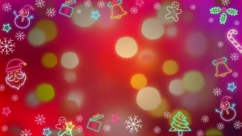 Collection Of Christmas Objects Explosion, New year festival Video stock 258504823