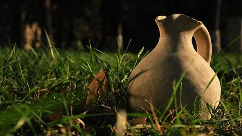 Collection of clay artifacts  Stock Photos