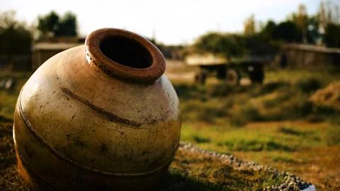 Collection of clay artifacts  Stock Photos