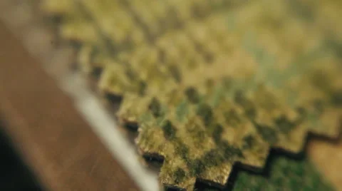 Collection of cloth in macro Stock Footage 63629000