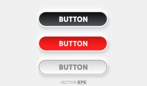 Collection of colored buttons, frame label, event web bar, buttons with color Stock Illustration