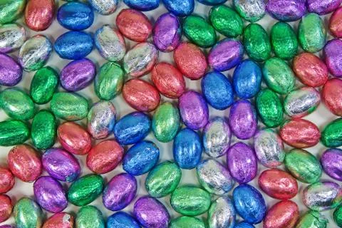 Collection of colourful easter eggs Stock Photos