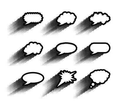 Collection of comic style speech bubble A collection of comic style speech... Stock Photos