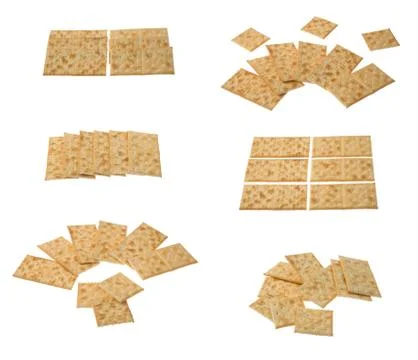 Collection of crackers arragements Foto stock