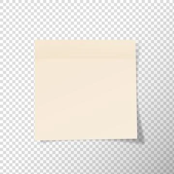 Collection of cream note papers or post stickers or post notes with curled .. Illustrazione stock