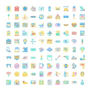 Collection creating web and application interface design assets Stock Illustration