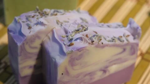Collection of decorative soaps for different needs in store display Video stock 113057426