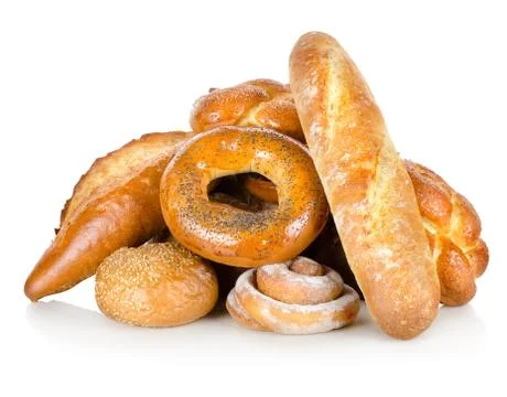 Collection of different breads Stock Photos