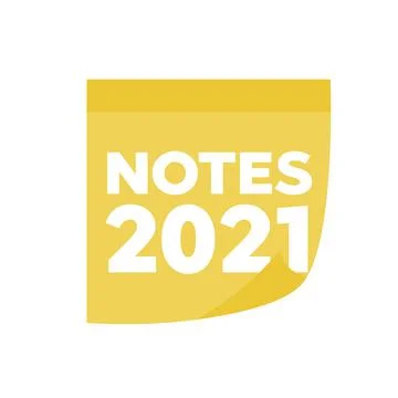 Collection of different colored sheets of note papers Stock Illustration