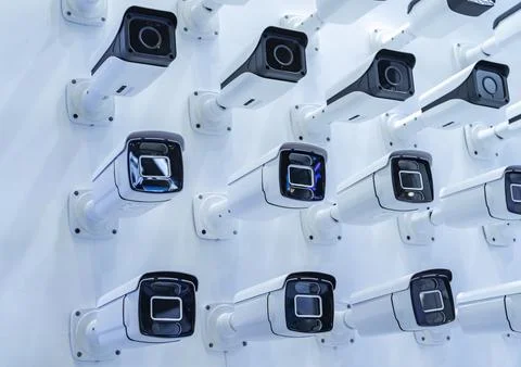 Collection Of Different Control Recording And Inspection Electronic Cameras.. Stock Photos
