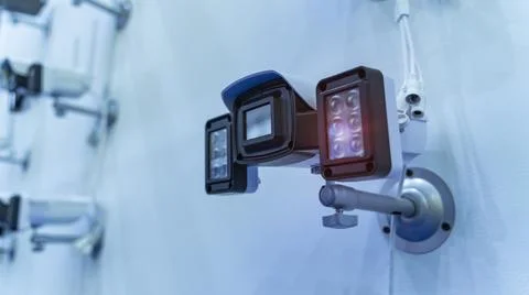 Collection Of Different Control Recording And Inspection Electronic Cameras.. Stock Photos