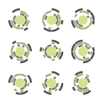 Collection of different graphic elements for design Stock Illustration