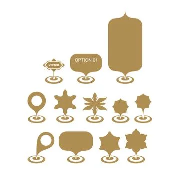 Collection of different graphic elements for design. Vector illustration. Stock Illustration