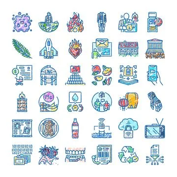Collection of diverse hand drawn doodle style icons Stock Illustration