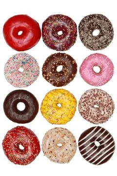 Collection of donuts Stock Photos