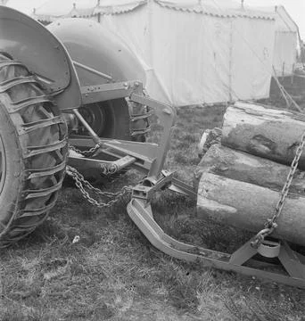 Collection of the Dutch Heidematschappij.  Coupling between a carriage with.. Stock Photos