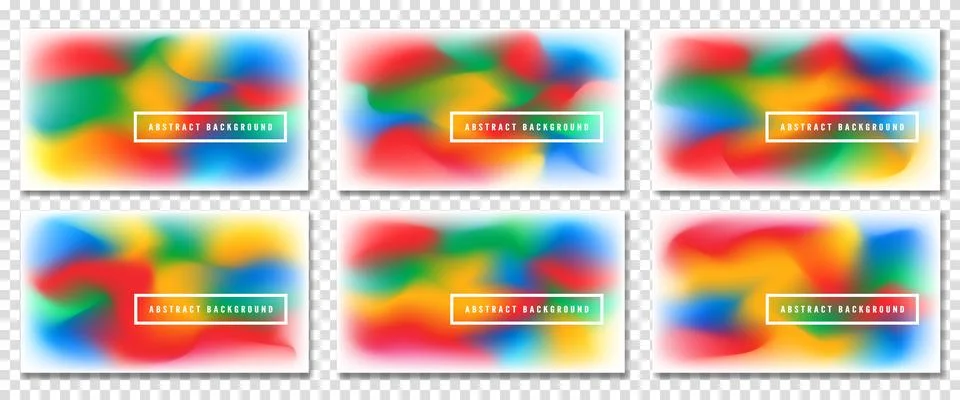 Collection of dynamic abstract vector backgrounds with soft gradient mesh eff 스톡 일러스트
