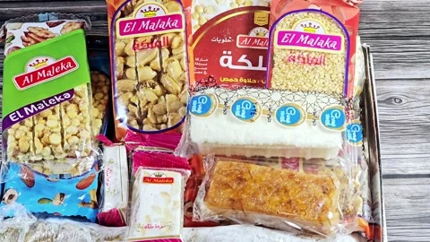 collection of Eastern candy sweets of pr... | Stock Video | Pond5