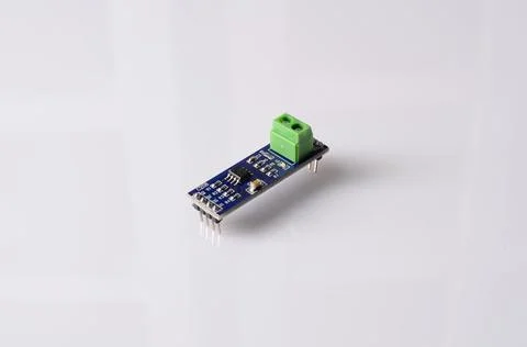 Collection of electronic components isolated in white Stock Photos