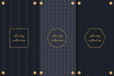 Collection of elegant backgrounds Stock Illustration