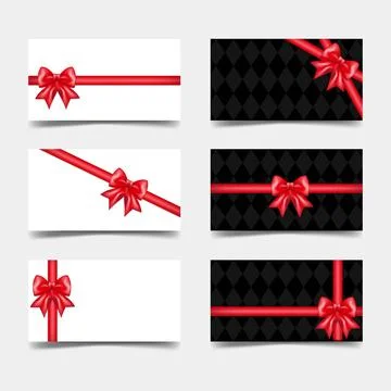 Collection of elegant gift card Stock Illustration