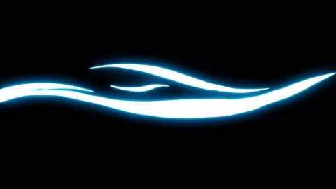 Collection Of Energy Elements With Glow Effect In Black Background Vidéo 145382162