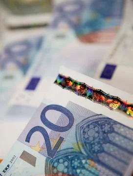 COLLECTION OF EURO NOTES Foto stock