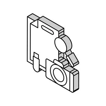 Collection of evidence isometric icon vector illustration Stock Illustration