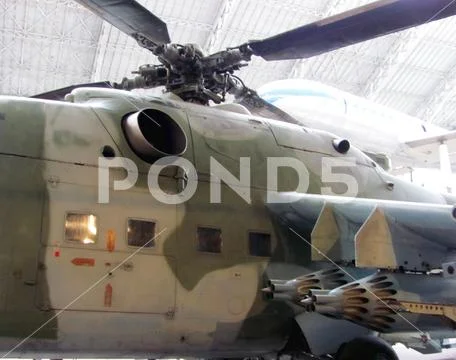 Collection of exhibits at the Royal Museum of the Armed Forces and Military H Stock Photos