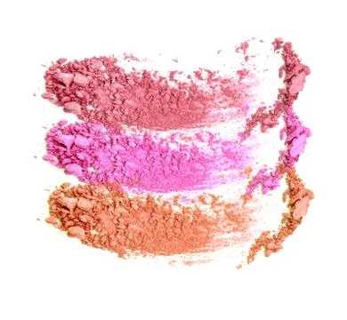 Collection of eye shadow isolate Stock Photos