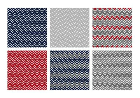Collection of festive Christmas patterns.Vector illustration Stock Illustration