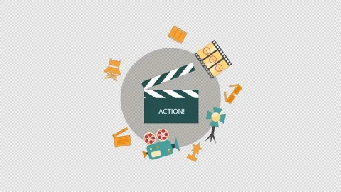 Collection of Film Elements Alpha Channel Stock Footage 260839149