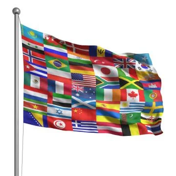 Collection of flags Stock Illustration