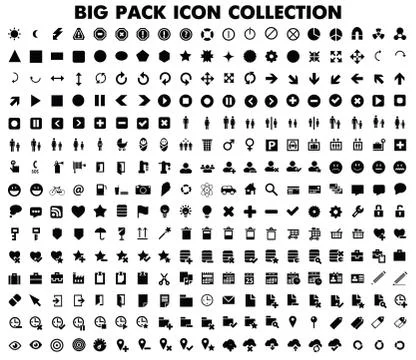 Collection of flat icons Stock Illustration