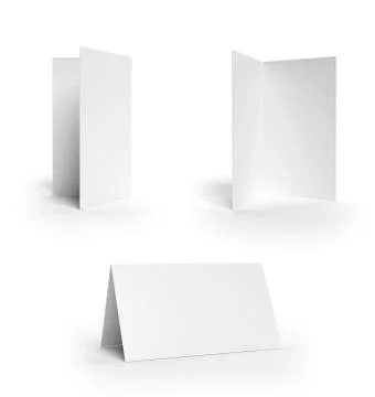 Collection folded cards 스톡 일러스트