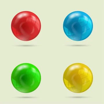 Collection of four balls Illustration